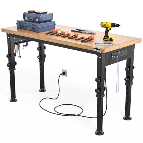 YITAHOME Adjustable Pegboard Workbench