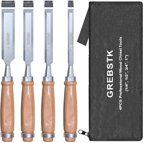 GREBSTK Professional Wood Chisel Set