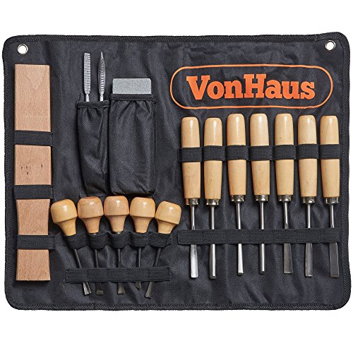 VonHaus Wood Carving Chisel Set